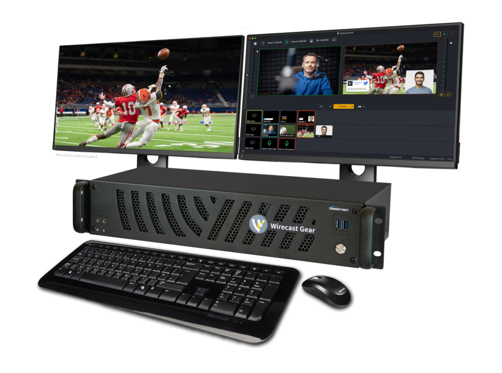 Wirecast Gear 3 live sports streaming